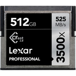 Lexar Pro 3500X Cfast (VPG-130) R525/W445 512GB - Hukommelseskort