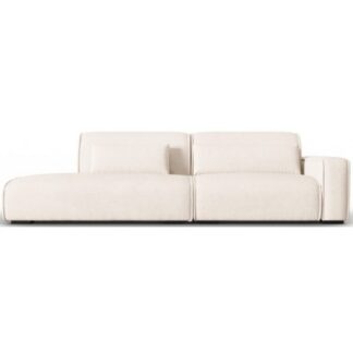 Lina venstrevendt 3-personers sofa i polyester B274 cm - Lys beige