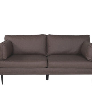 VENTURE DESIGN Boom 3 pers. sofa - brun mikrofiber og sort stål