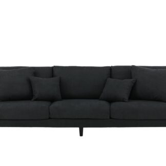 VENTURE DESIGN Sofia 3 pers. sofa - sort polyester og sort stål