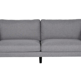 VENTURE DESIGN Zoom 2 pers. sofa - grå polyester og sort stål