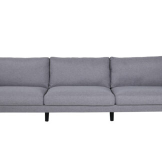 VENTURE DESIGN Zoom 3 pers. sofa - grå polyester og sort stål