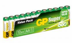 GP Super Alkaline LR6 AA 1,5V 12 stk.