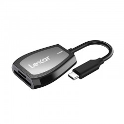 Lexar Cardreader Professional USB-C Dual-Slot Reader, support SD and microSD UHS-II cards - Usb stik