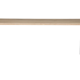 WOOOD Tablo træstamme spisebord, m. bølget kant, rektangulær - natur eg og sort stål (199x90)