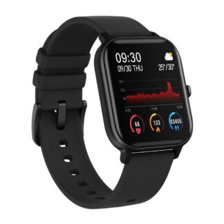 COLMI P8 smartwatch - Bluetooth - Vandtæt - Puls - Blodtryk - Sportsmodes - APP med DANSK SPROG - Sort