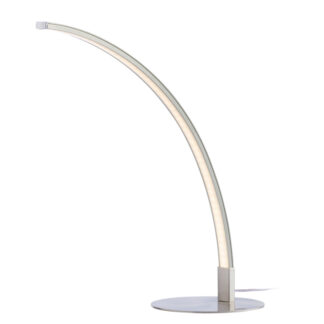 PLATINET Curved Skrivebordslampe 6W H: 35 cn - Sølv