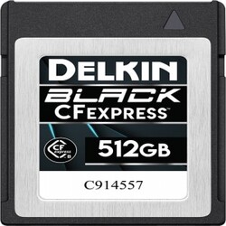 Delkin CFexpress BLACK R1645/W1405 512GB - Hukommelseskort