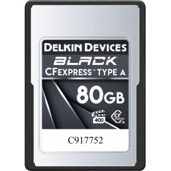 Delkin CFexpress BLACK -VPG400- 80GB (Type A) - Hukommelseskort