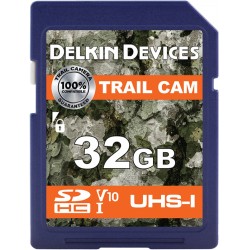 Delkin Trail Cam SDHC (V10) R100/W30 32GB - Hukommelseskort