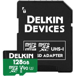 Delkin microSD Power 2000x UHS-II (V90) R300/W250 128GB - Hukommelseskort
