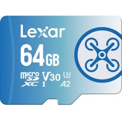 Lexar FLY microSDXC 1066x UHS-I / R160/W60MB (C10/A2/V30/U3) 64GB - Hukommelseskort
