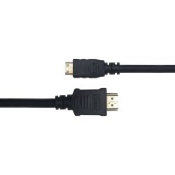 Deltaco Hdmi - Mini Hdmi Cable, 2m, Black - Ledning