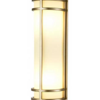 Fusion Væglampe H43,2 cm 2 x E27 - Poleret messing/Hvid