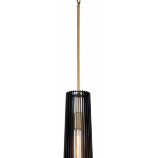 Linara Loftlampe i stål Ø15,2 cm 1 x E27 - Antik messing/Sort