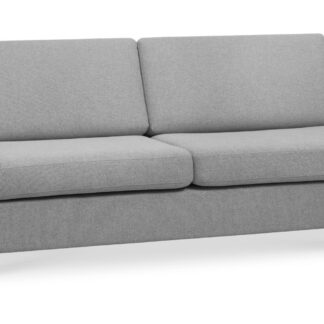 Pan 2,5 pers. sofa - grå polyester stof og natur træ