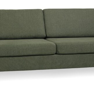 Pan 2,5 pers. sofa - vinter mosgrøn polyester stof og natur træ