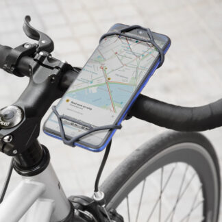 SPIDER Universal cykel holder til iPhone / smartphone - fleksibel silikone - Sort