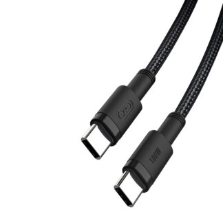 XO USB-C til USB-C opladerlabel 100W - 1,5m - Sort