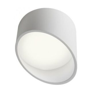 UTO Påbygningsspot i aluminium og akryl Ø12 cm 1 x 12W SMD LED - Mat hvid/Hvid