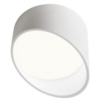 UTO Påbygningsspot i aluminium og akryl Ø14 cm 1 x 18W SMD LED - Mat hvid/Hvid