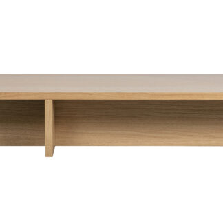 VTWONEN Angle sofabord, rektangulær - natur egetræsfinér (135x49)
