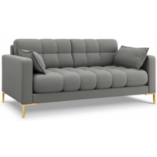 Mamaia 2-personers sofa i polyester B152 x D92 cm - Guld/Grå