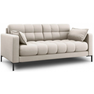 Mamaia 2-personers sofa i polyester B152 x D92 cm - Sort/Beige