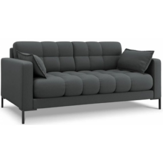 Mamaia 2-personers sofa i polyester B152 x D92 cm - Sort/Mørkegrå