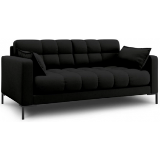 Mamaia 2-personers sofa i polyester B152 x D92 cm - Sort/Sort