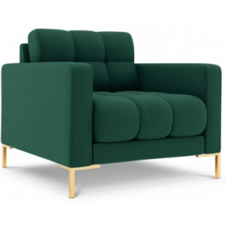 Mamaia lænestol i polyester B87 cm - Guld/Grøn