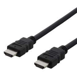 Deltaco Hdmi Cable, Hdmi High Speed W/ethernet, Ccs, 0.5m, Black - Ledning