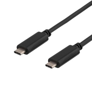 USB 3.1 - USB-C til USB-C oplader kabel - 1.0m - Sort