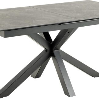 ACT NORDIC Heaven spisebord, m. 1 tillægsplade - sort keramik|glas og sort stål (168/210x90)
