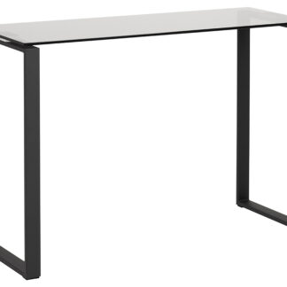 ACT NORDIC Katrine konsolbord - røget/sort glas/metal, rektangulær (110x40)