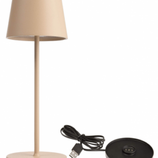 Canis Mini inden-/udendørs trådløs bordlampe H20,8 cm 2,3W LED - Mat beige