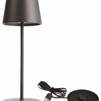 Canis Mini inden-/udendørs trådløs bordlampe H20,8 cm 2,3W LED - Mat mørkegrå