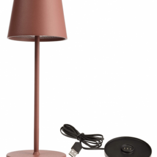 Canis Mini inden-/udendørs trådløs bordlampe H20,8 cm 2,3W LED - Mat terracotta