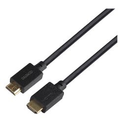 Deltaco Ultra High Speed Hdmi Cable, 1m, Lszh, Black - Ledning