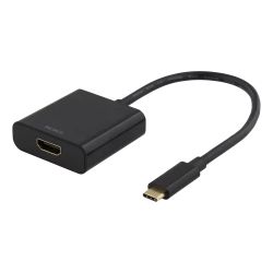 Deltaco Usb-c To Hdmi Adapter, 4096x2160 30hz, Black - Adapter