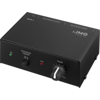 Img Stageline MPR-1 Mikrofon Forforstærker - XLR/Jack, 50 dB Gain, Phantom Power