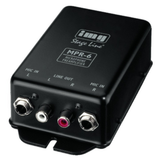 Img Stageline MPR-6 Mikrofonforforstærker - Hi-Fi Stereo/2 Mono Kanaler