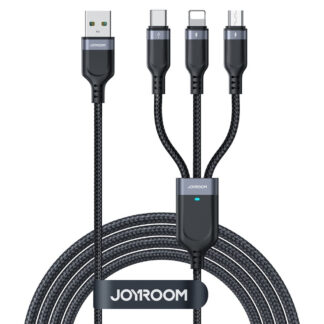 JOYROOM 3-i-1 USB-C/Lightning/MikroUSB USB opladerkabel- 1.2m