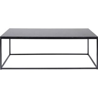 KARE DESIGN Key West Black sofabord, rektangulær - sort marmor- og granitkomposit og stål (120x60)