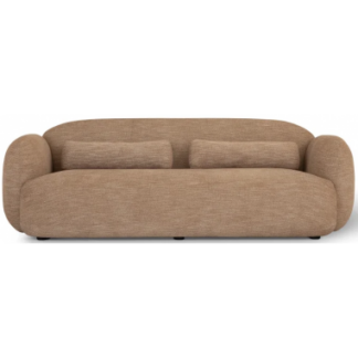 Luusar 3-personers sofa i polyester og træ B233 x 96 cm - Lysebrun