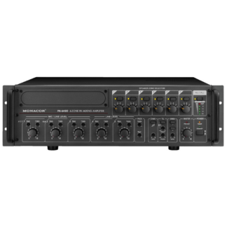 MONACOR PA-6480 PA-forstærker 6-Zoner 100V System - Professionel Lyd
