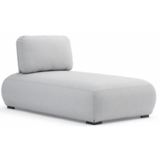 Olala loungemodul i aluminium og Couturetex 165 x 99 cm - Lysegrå