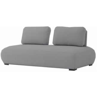 Olala loungemodul i aluminium og Couturetex 199 x 99 cm - Antracit