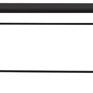 TENZO Lipp skrivebord, rektangulær - shadow sort spånplade og metal (75x60)