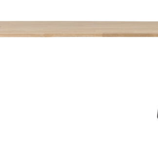 WOOOD Tablo spisebord, rektangulær - natur eg og sort stål (160x90)